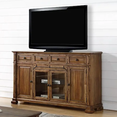 4 Drawer 4 Door TV Console